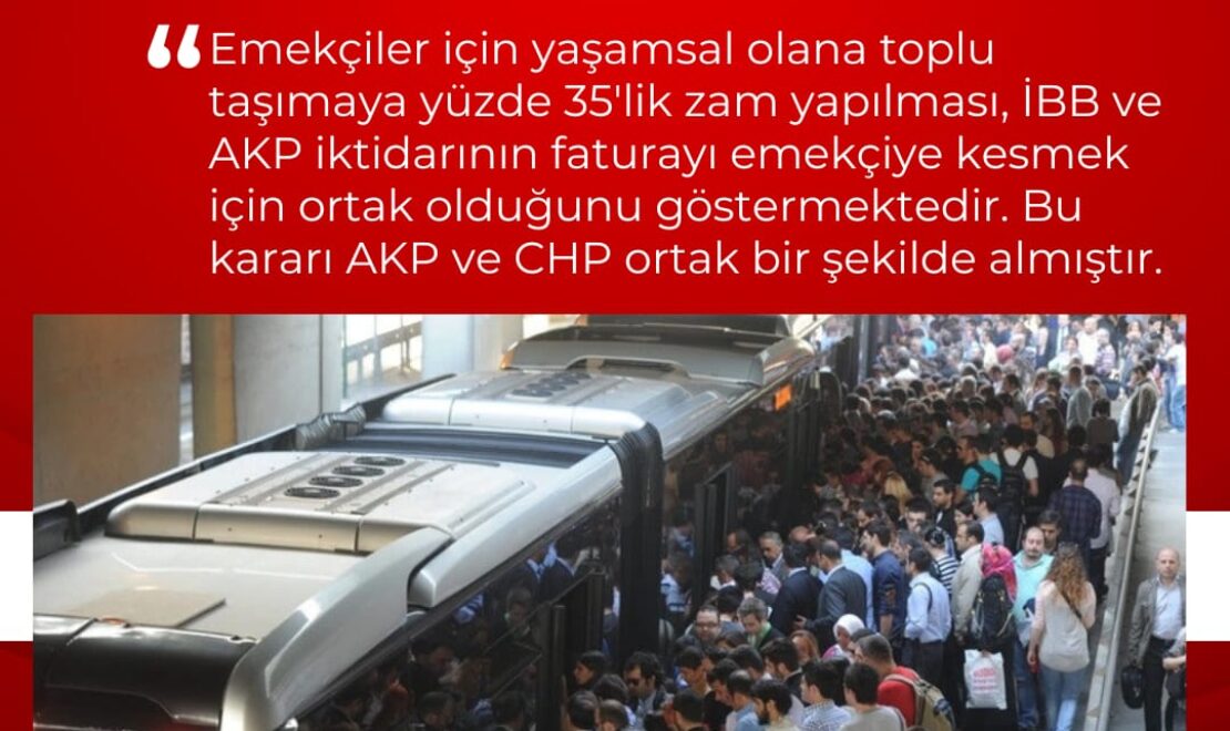 İBB’ye de AKP’ye de “kırmızı kart” göstereceğiz!