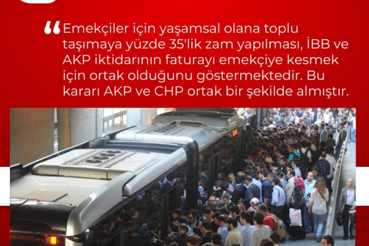 İBB’ye de AKP’ye de “kırmızı kart” göstereceğiz!