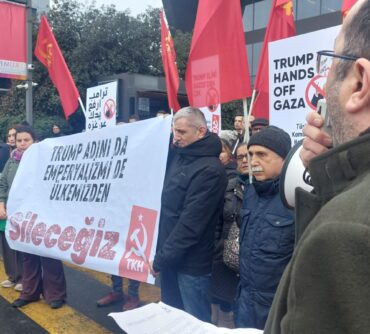 TKH Filistin halkı için sokağa çıktı: Trump ismini de emperyalizmi de ülkemizden sileceğiz