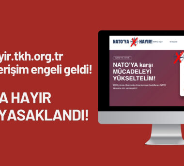NATO’ya hayır demek yasaklandı!