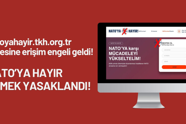 NATO’ya hayır demek yasaklandı!