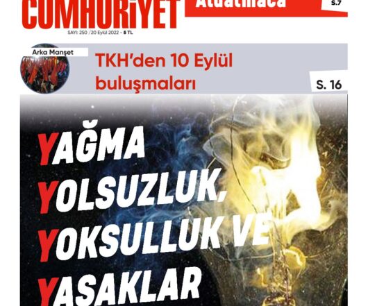 Sosyalist Cumhuriyet 250.Sayı çıktı