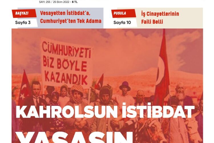Sosyalist Cumhuriyet 255.Sayı çıktı