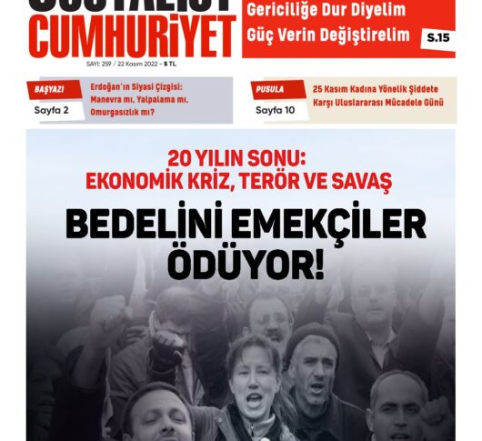 Sosyalist Cumhuriyet 259.Sayı çıktı