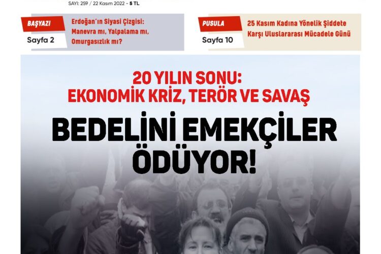Sosyalist Cumhuriyet 259.Sayı çıktı