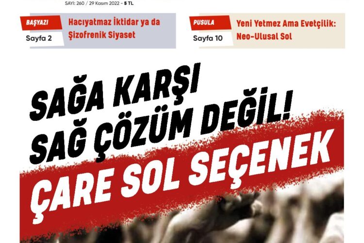 Sosyalist Cumhuriyet 260.Sayı çıktı