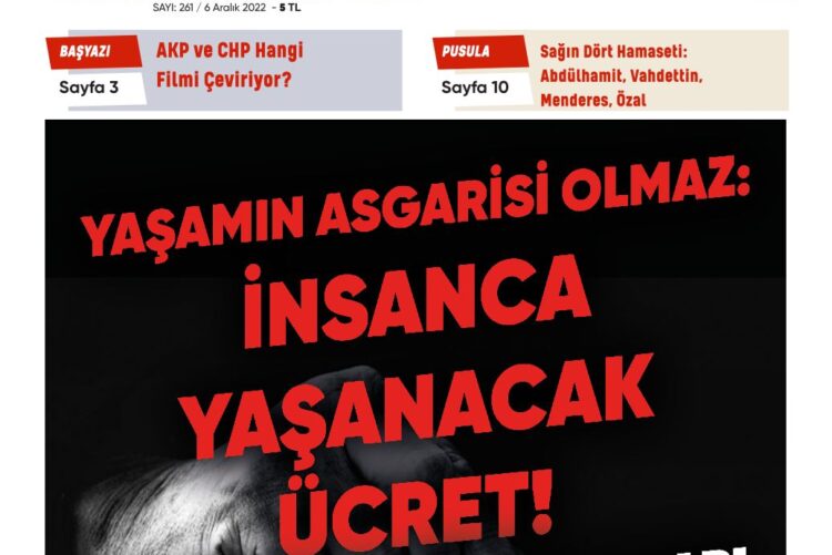 Sosyalist Cumhuriyet 261.Sayı çıktı