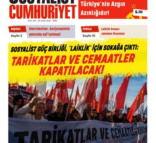 Sosyalist Cumhuriyet 263.Sayı çıktı