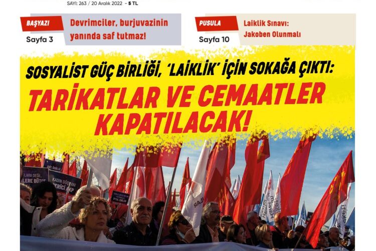 Sosyalist Cumhuriyet 263.Sayı çıktı