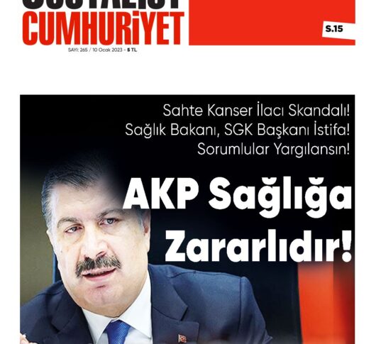 Sosyalist Cumhuriyet 265.Sayı çıktı