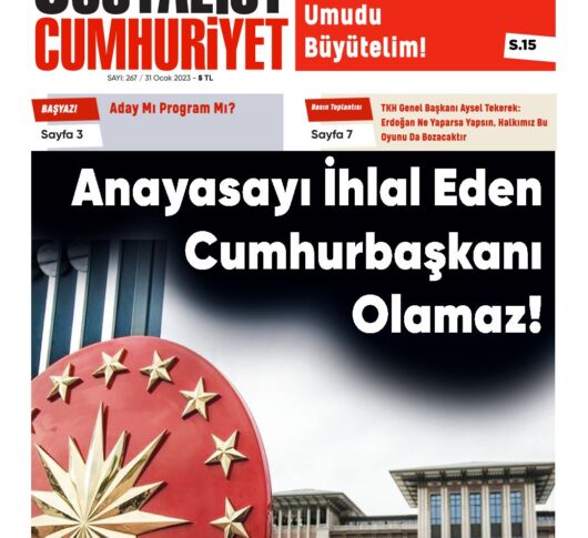 Sosyalist Cumhuriyet 267.Sayı çıktı