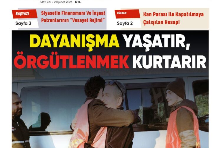 Sosyalist Cumhuriyet 270.Sayı çıktı